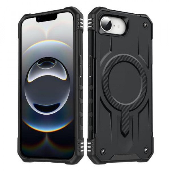 Wholesale Full Body Super MagSafe Military Grade Protection Heavy Duty Shockproof Case for Apple iPhone 16e (Black)