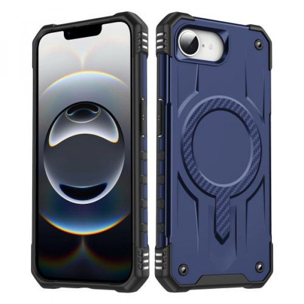 Wholesale Full Body Super MagSafe Military Grade Protection Heavy Duty Shockproof Case for Apple iPhone 16e (Blue)