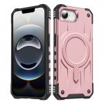 Wholesale Full Body Super MagSafe Military Grade Protection Heavy Duty Shockproof Case for Apple iPhone 16e (Rose Pink)