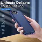 Wholesale Heavy Duty Strong Armor Hybrid Trailblazer Case Cover for Apple iPhone 16e (Navy Blue)