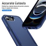 Wholesale Heavy Duty Strong Armor Hybrid Trailblazer Case Cover for Apple iPhone 16e (Navy Blue)