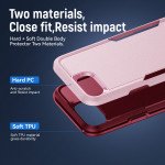 Wholesale Heavy Duty Strong Armor Hybrid Trailblazer Case Cover for Apple iPhone 16e (Pink)