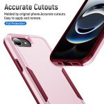 Wholesale Heavy Duty Strong Armor Hybrid Trailblazer Case Cover for Apple iPhone 16e (Pink)
