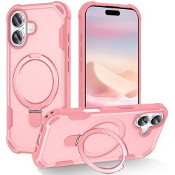 Strong Grip Anti-Scratch Protection Shockproof Phone Case with MagSafe Ring Kickstand for Apple iPhone 17 (Pink) Strong Grip Anti-Scratch Protection Shockproof Phone Case with MagSafe Ring Kickstand for Apple iPhone 17 (Pink)