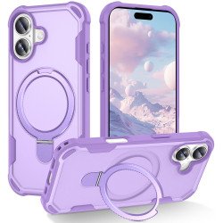 Strong Grip Anti-Scratch Protection Shockproof Phone Case with MagSafe Ring Kickstand for Apple iPhone 17 (Purple) Strong Grip Anti-Scratch Protection Shockproof Phone Case with MagSafe Ring Kickstand for Apple iPhone 17 (Purple)