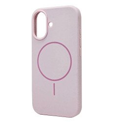Magnetic MagSafe-Compatible Silicone Phone Case with Shockproof, Anti-Scratch Protection for Apple iPhone 17 (Rose Gold)