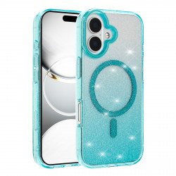 Shiny Gradient Transparent Phone Case with Clear Protective Design for Eye-Catching Style for Apple iPhone 17 (Green)