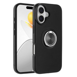 Shockproof Kickstand Phone Case with Glossy Finish – Superior Protection & Built-In Ring for Apple iPhone 17 (Black) Shockproof Kickstand Phone Case with Glossy Finish – Superior Protection & Built-In Ring for Apple iPhone 17 (Black)