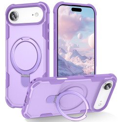 Strong Grip Anti-Scratch Protection Shockproof Phone Case with MagSafe Ring Kickstand for Apple iPhone 17 Air (Purple) Strong Grip Anti-Scratch Protection Shockproof Phone Case with MagSafe Ring Kickstand for Apple iPhone 17 Air (Purple)
