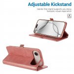 Wholesale Wallet Phone Case with PU Leather, Card Holder Slot & Foldable Front Cover – Elegant Protection for Apple iPhone 17 Air (Rose Gold)