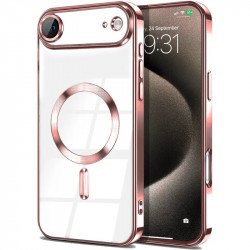 Premium Chrome Design Transparent Magnetic Ring Case with Camera Protection for Apple iPhone 17 Air (Rose Gold) Premium Chrome Design Transparent Magnetic Ring Case with Camera Protection for Apple iPhone 17 Air (Rose Gold)