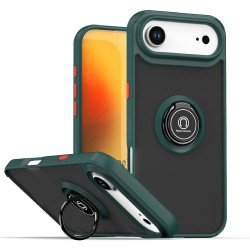 Slim Hybrid Shockproof Phone Case with Kickstand Ring for Apple iPhone 17 Air (Green) Slim Hybrid Shockproof Phone Case with Kickstand Ring for Apple iPhone 17 Air (Green)