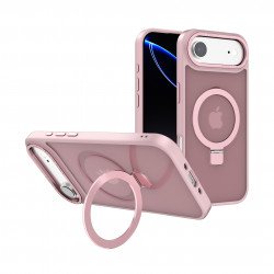 Sleek Metallic Finish Protective Armor Magnetic Magsafe Ring Stand Phone Case with Metallic Buttons for Apple iPhone 17 Air (Pink) Sleek Metallic Finish Protective Armor Magnetic Magsafe Ring Stand Phone Case with Metallic Buttons for Apple iPhone 17 Air (Pink)