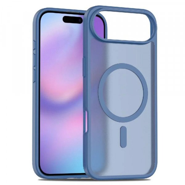 Wholesale Clear Magnetic Magsafe TPU Phone Case for Apple iPhone 17 Air (Blue)