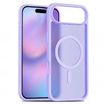 Clear Magnetic Magsafe TPU Phone Case for Apple iPhone 17 Air (Purple)