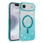 Wholesale Shiny Gradient Transparent Phone Case with Clear Protective Design for Eye-Catching Style for Apple iPhone 17 Air (Green)