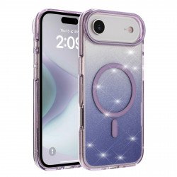 Shiny Gradient Transparent Phone Case with Clear Protective Design for Eye-Catching Style for Apple iPhone 17 Air (Purple) Shiny Gradient Transparent Phone Case with Clear Protective Design for Eye-Catching Style for Apple iPhone 17 Air (Purple)