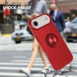 Wholesale Shockproof Kickstand Phone Case with Glossy Finish – Superior Protection & Built-In Ring for Apple iPhone 17 Air (Blue)