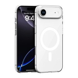 Transparent Magnetic Ring Shockproof Protection Magsafe Compatible Phone Case for Apple iPhone 17 Air (Clear)