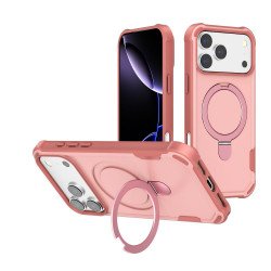 Strong Grip Anti-Scratch Protection Shockproof Phone Case with MagSafe Ring Kickstand for Apple iPhone 17 Pro (Pink) Strong Grip Anti-Scratch Protection Shockproof Phone Case with MagSafe Ring Kickstand for Apple iPhone 17 Pro (Pink)