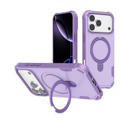 Strong Grip Anti-Scratch Protection Shockproof Phone Case with MagSafe Ring Kickstand for Apple iPhone 17 Pro (Purple) Strong Grip Anti-Scratch Protection Shockproof Phone Case with MagSafe Ring Kickstand for Apple iPhone 17 Pro (Purple)