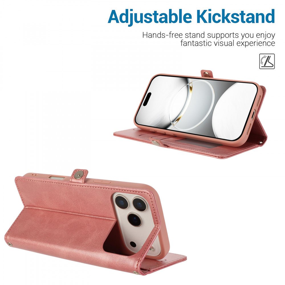Custodia In Pelle PU Con Portafoglio E Supporto Magnetico Per Ulefone Armor 17 Pro – Rosso
