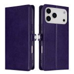 Wholesale Wallet Phone Case with PU Leather, Card Holder Slot & Foldable Front Cover – Elegant Protection for Apple iPhone 17 Pro (Purple)