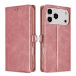 Wholesale Wallet Phone Case with PU Leather, Card Holder Slot & Foldable Front Cover – Elegant Protection for Apple iPhone 17 Pro (Rose Gold)