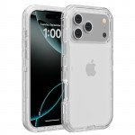 Heavy Duty Rugged Shockproof Full Body Protection Defender Case for Apple iPhone 17 Pro Max (Clear)