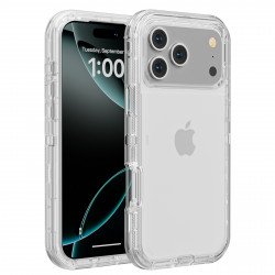 Heavy Duty Rugged Shockproof Full Body Protection Defender Case for Apple iPhone 17 Pro (Clear) Heavy Duty Rugged Shockproof Full Body Protection Defender Case for Apple iPhone 17 Pro (Clear)