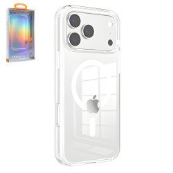 Super Crystal Clear Transparent N52 Magnetic MagSafe Phone Case for Apple iPhone 17 Pro Max (Clear)