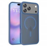 Clear Magnetic Magsafe TPU Phone Case for Apple iPhone 17 Pro Max (Blue)