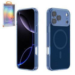 Magnetic MagSafe Full-Body Fashion Phone Case with Full Camera Lens Protection for Apple iPhone 17 Pro Max (Blue)