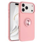 Wholesale Shockproof Kickstand Phone Case with Glossy Finish – Superior Protection & Built-In Ring for Apple iPhone 17 Pro Max (Pink)