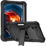 Wholesale Heavy Duty Full Body Shockproof Protection Kickstand Hybrid Tablet Case Cover for Apple iPad 10.9 (2022) (Black)