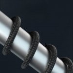 Wholesale 27W PD Fast Charging USB-C to iPhone Lighting 3FT Durable Woven Cable with LED Charging Display for Universal iPhone and iPad Devices (Black)