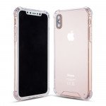 Wholesale Clear Armor Hybrid Transparent Case for Apple iPhone Xs / X (Clear)