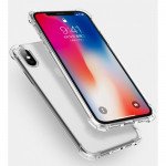 Wholesale Clear Armor Hybrid Transparent Case for Apple iPhone Xs / X (Clear)