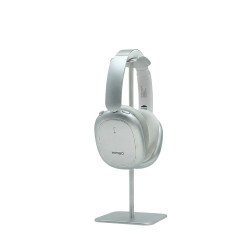 Wireless 6.0 Over-Ear ANC Headphones with Heavy Bass and 34H Playtime (Silver)