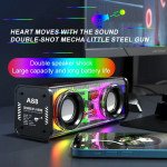 Wholesale Large Transparent Portable Bluetooth Speaker - Futuristic Design with LED Lights & Double Blast Grill K88 for Universal Cell Phone And Bluetooth Device (White)