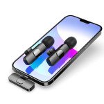Wholesale Wireless Microphone for iPhone Lighting: Studio & Gaming Pro Mic for Live Broadcast K9 for Universal iPhone and iPad Devices (Black)