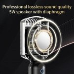 Wholesale Retro Vocal Karaoke Microphone Portable Handheld Bluetooth Speaker KTV KM600 for Universal Cell Phone And Bluetooth Device (Gold)