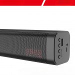 Wholesale Bluetooth 5.0 Speaker: Stereo Bass, Colorful LED, FM Radio, Soundbar Subwoofer KMS-140 for Universal Cell Phone And Bluetooth Device (Black)