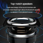 Wholesale Bluetooth Speaker: Colorful Lights, 360 Degree Clear Display, Wireless Audio Experience KMS-179 for Universal Cell Phone And Bluetooth Device (Black)