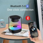 Wholesale Bluetooth Speaker: Colorful Lights, 360 Degree Clear Display, Wireless Audio Experience KMS-179 for Universal Cell Phone And Bluetooth Device (Black)