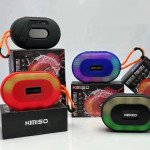 Wholesale Small, Portable and Packed with Powerful Sound Portable Bluetooth LED Speaker KMS181 for Universal Cell Phone And Bluetooth Device (Black)