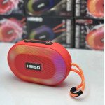 Small, Portable and Packed with Powerful Sound Portable Bluetooth LED Speaker KMS181 for Universal Cell Phone And Bluetooth Device (Red)