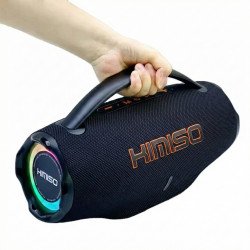 Large 120W Portable Bluetooth 5.3 Party Boombox Speaker with RGB Lights, TWS Stereo & IPX4 Water Resistant (Black)