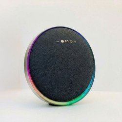 Large Sphere Design Portable RGB Wireless Bluetooth Speaker Subwoofer with Hi-Fi Sound Output (Golden)