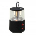 Wholesale Portable Bluetooth Speaker with Light Lamp and Carry Handle for Outdoor Adventures KMS265 for Universal Cell Phone And Bluetooth Device (Black)
